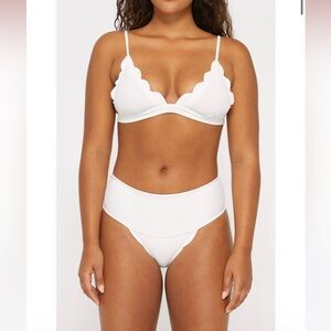 Marysia Santa Clara Baithing suit Top and Bottom Coconut